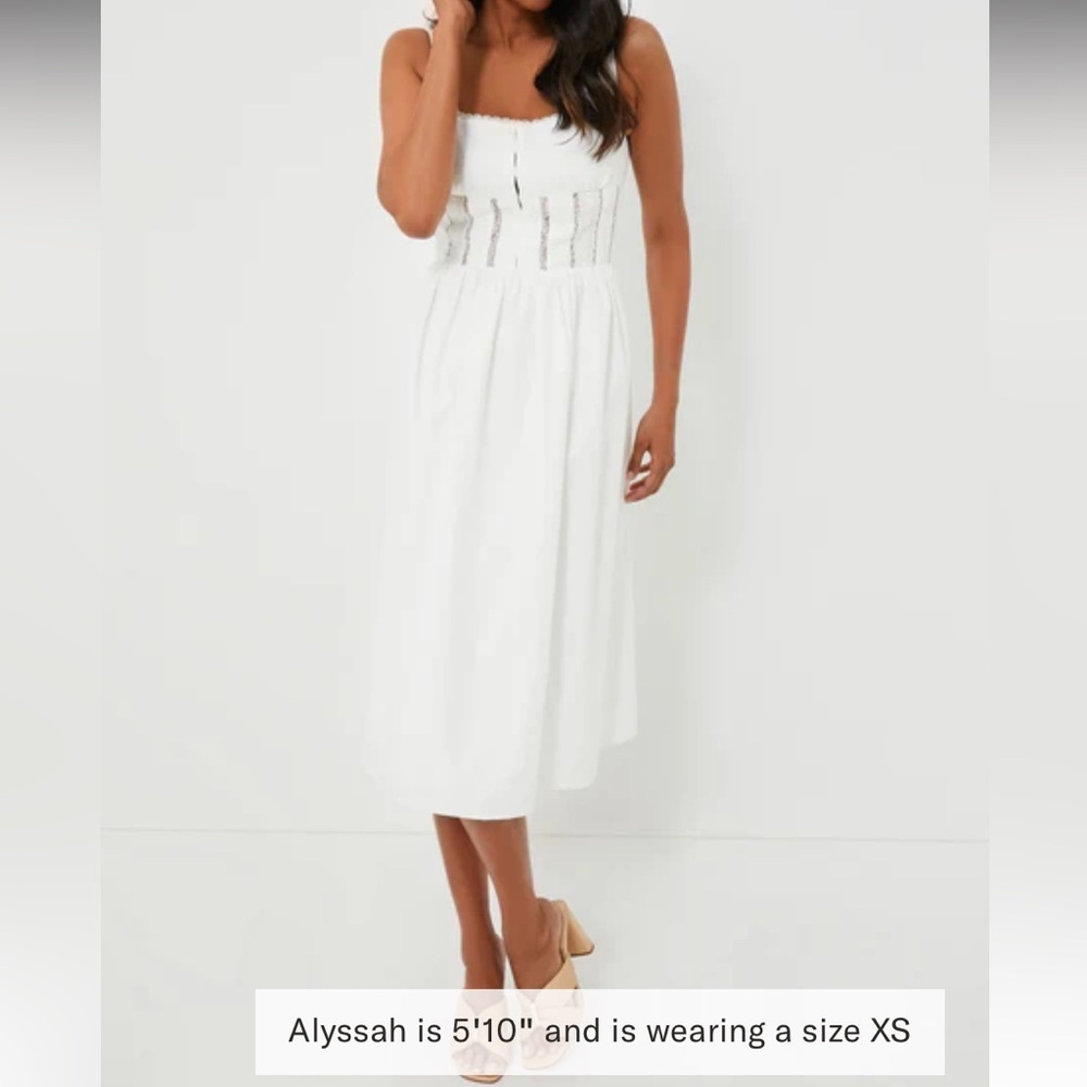 O.P.T
White Giada Midi Dress